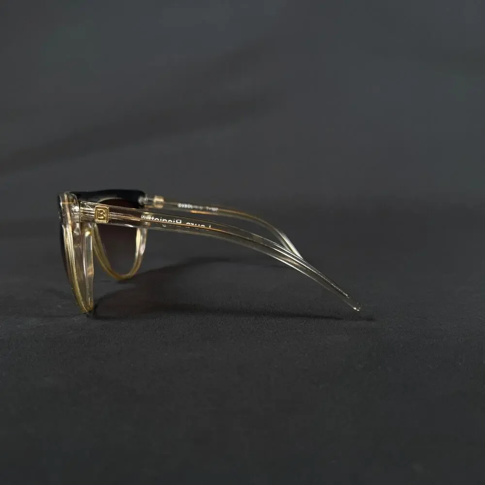 Laura Biagiotti Oversized Sunglasses Brown Gradient Lens OXSOL Italy T-107